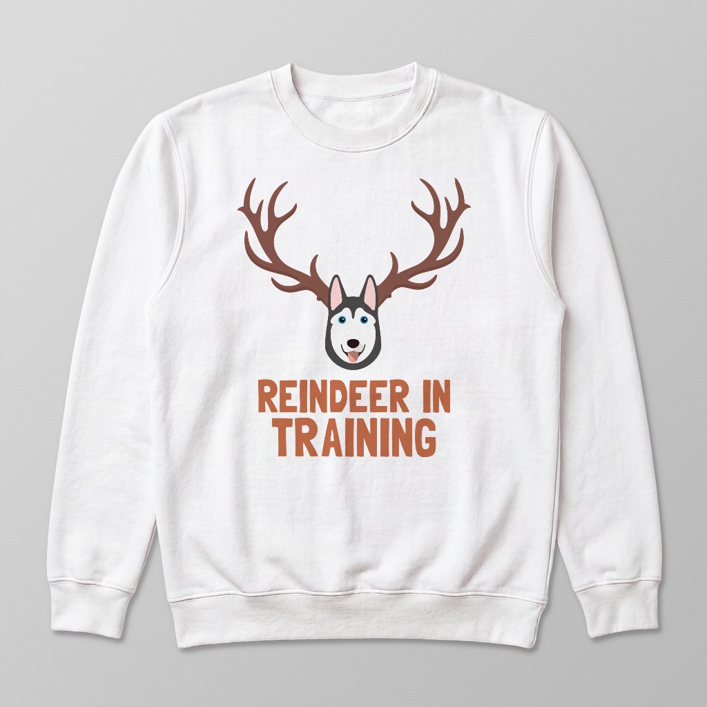 Reindeer In Training: Personalised {breedFullName} Sweatshirt