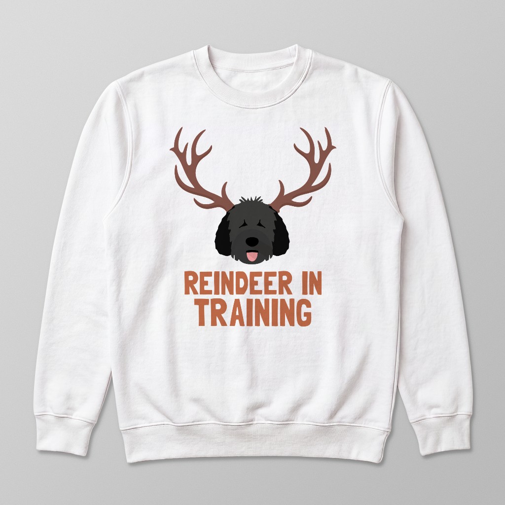 Reindeer In Training: Personalised {breedFullName} Sweatshirt