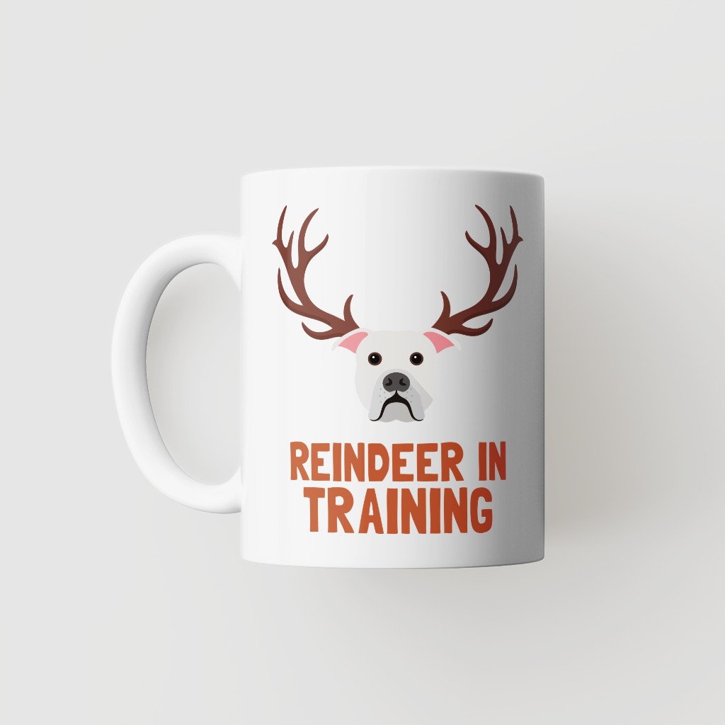 Reindeer In Training: Personalised {breedFullName} Mug