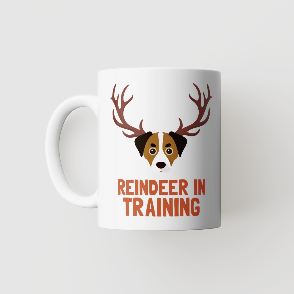 Reindeer In Training: Personalized {breedFullName} Mug