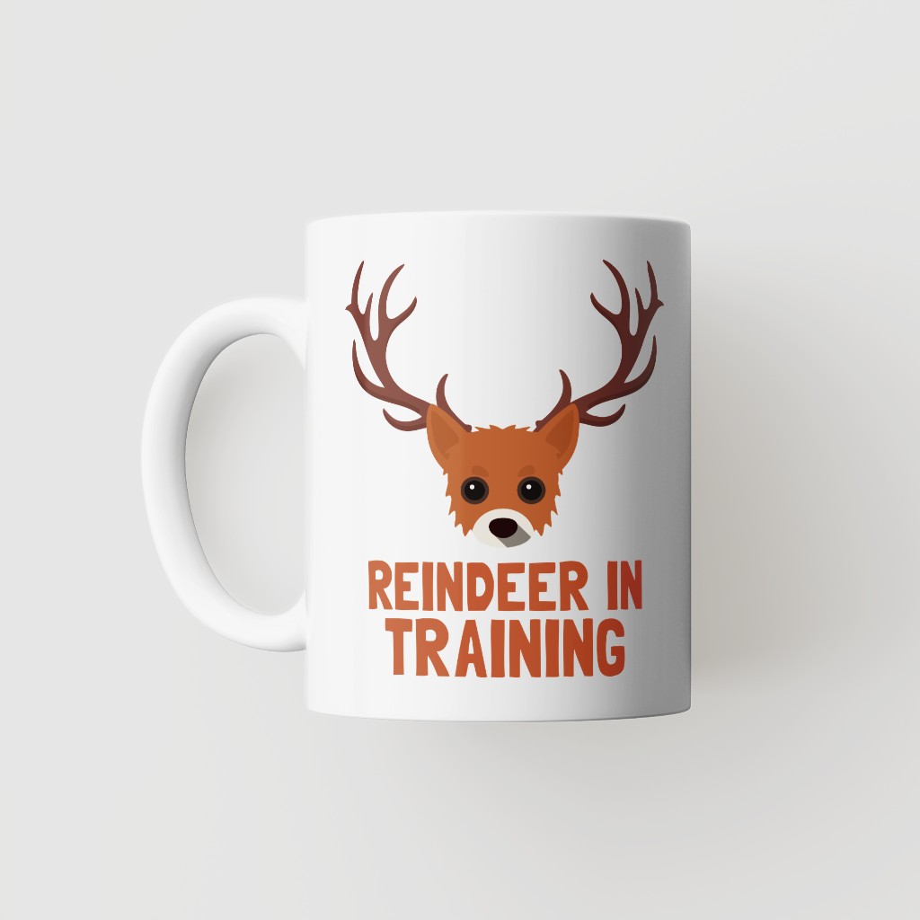 Reindeer In Training: Personalised {breedFullName} Mug
