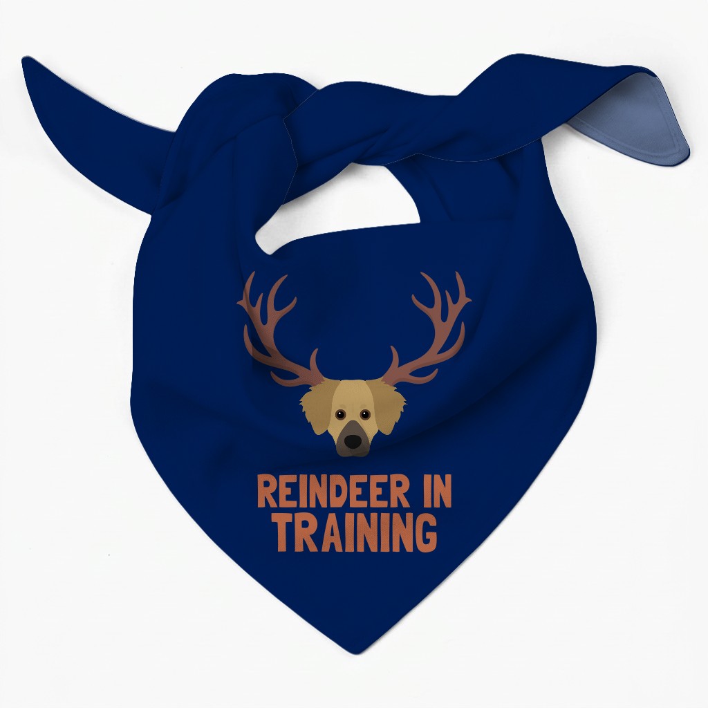 Reindeer In Training: Personalised {breedFullName} Bandana