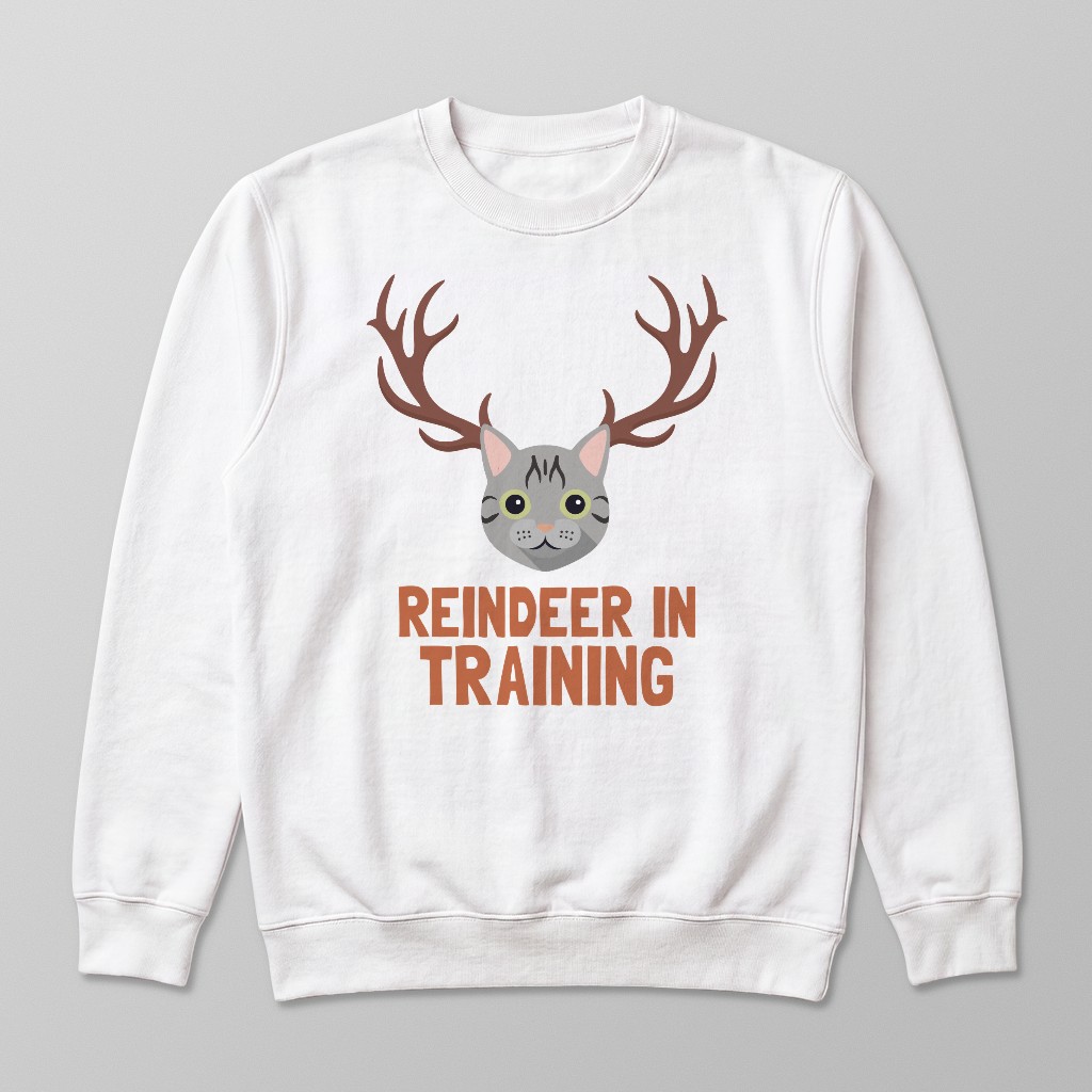 Reindeer In Training: Personalised {breedFullName} Sweatshirt