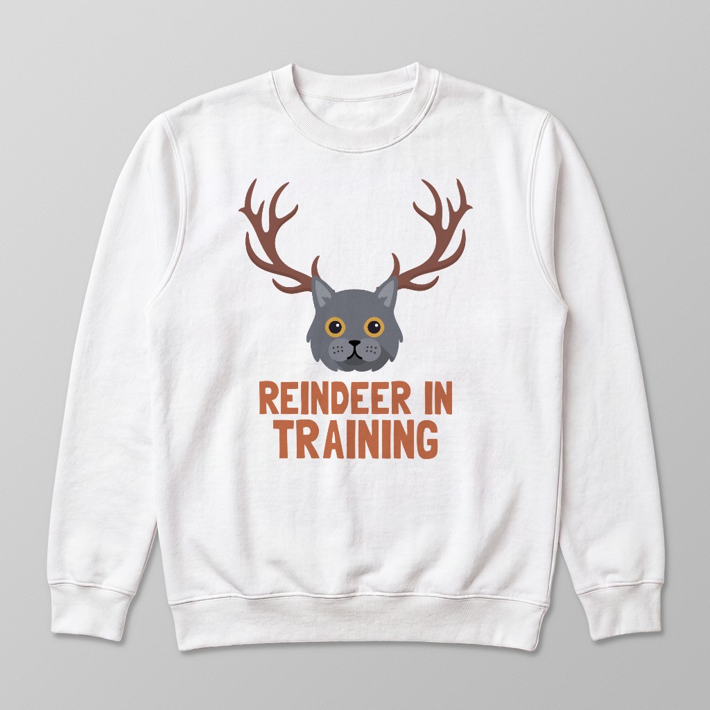 Reindeer In Training: Personalised {breedFullName} Sweatshirt