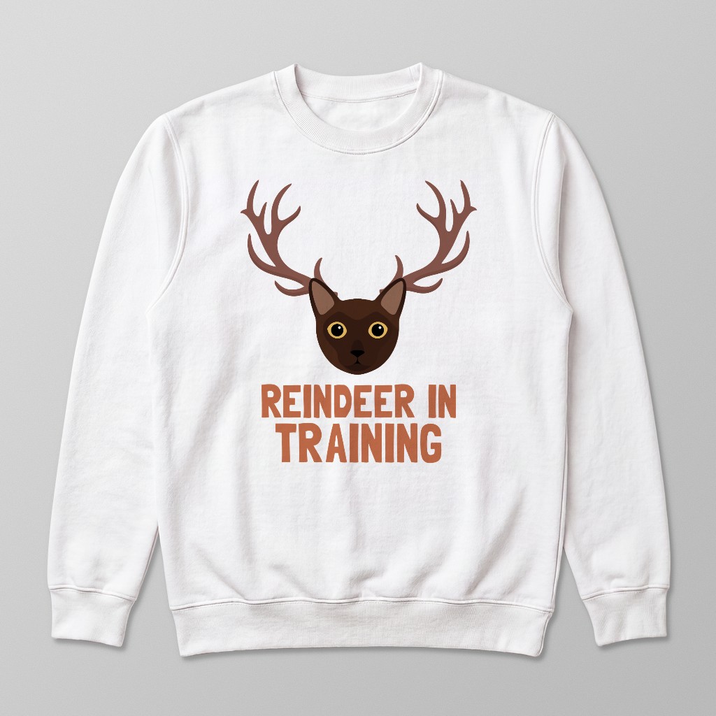 Reindeer In Training: Personalised {breedFullName} Sweatshirt