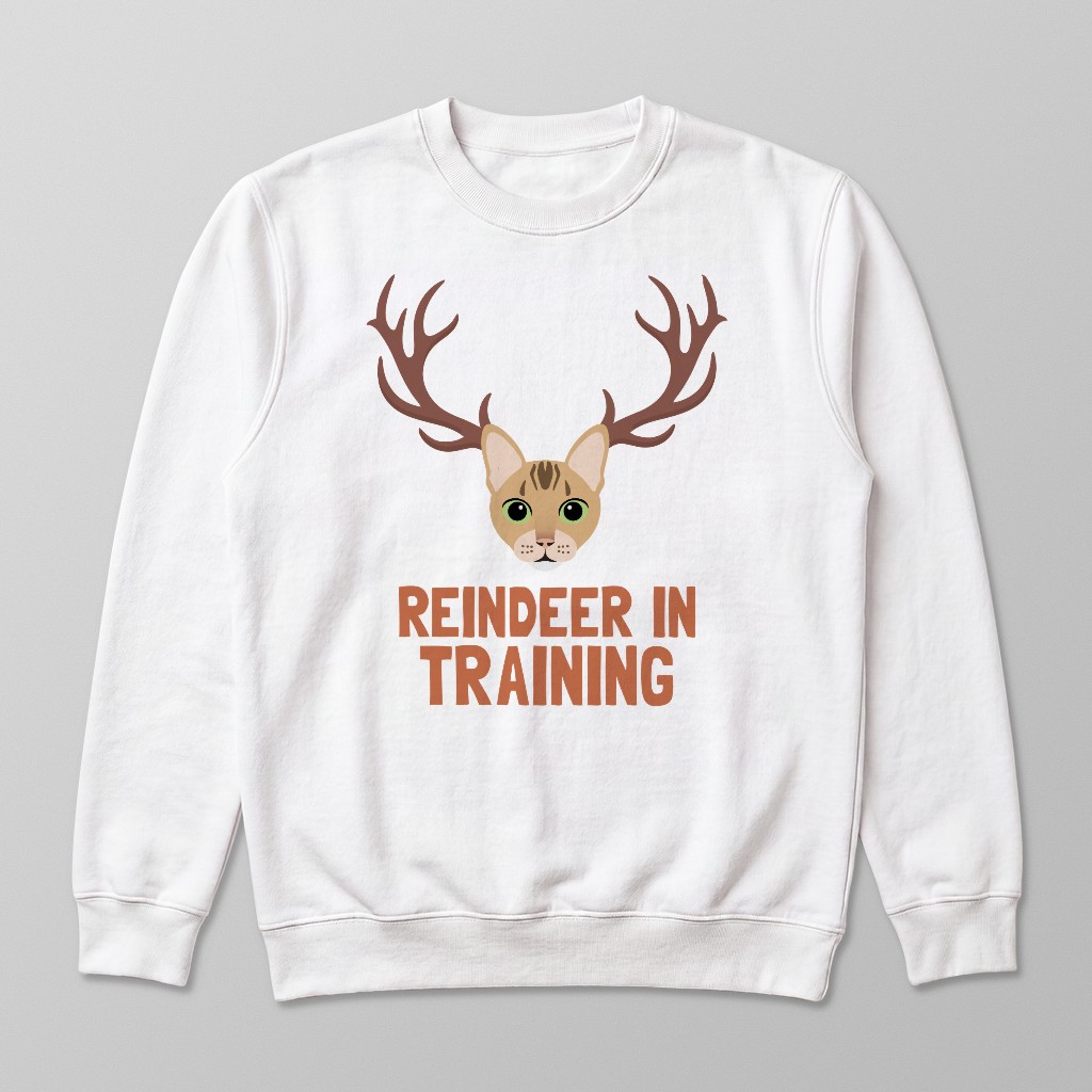 Reindeer In Training: Personalised {breedFullName} Sweatshirt