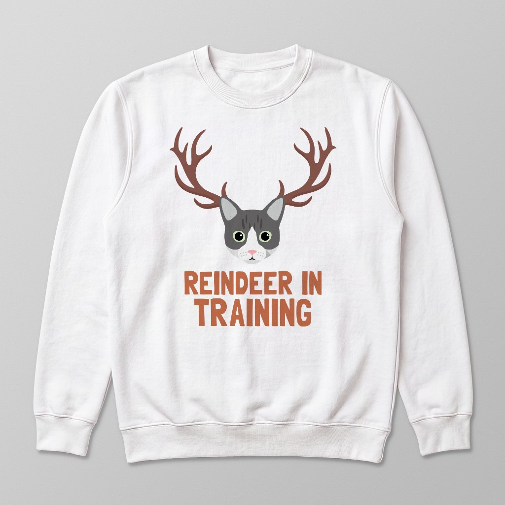 Reindeer In Training: Personalised {breedFullName} Sweatshirt