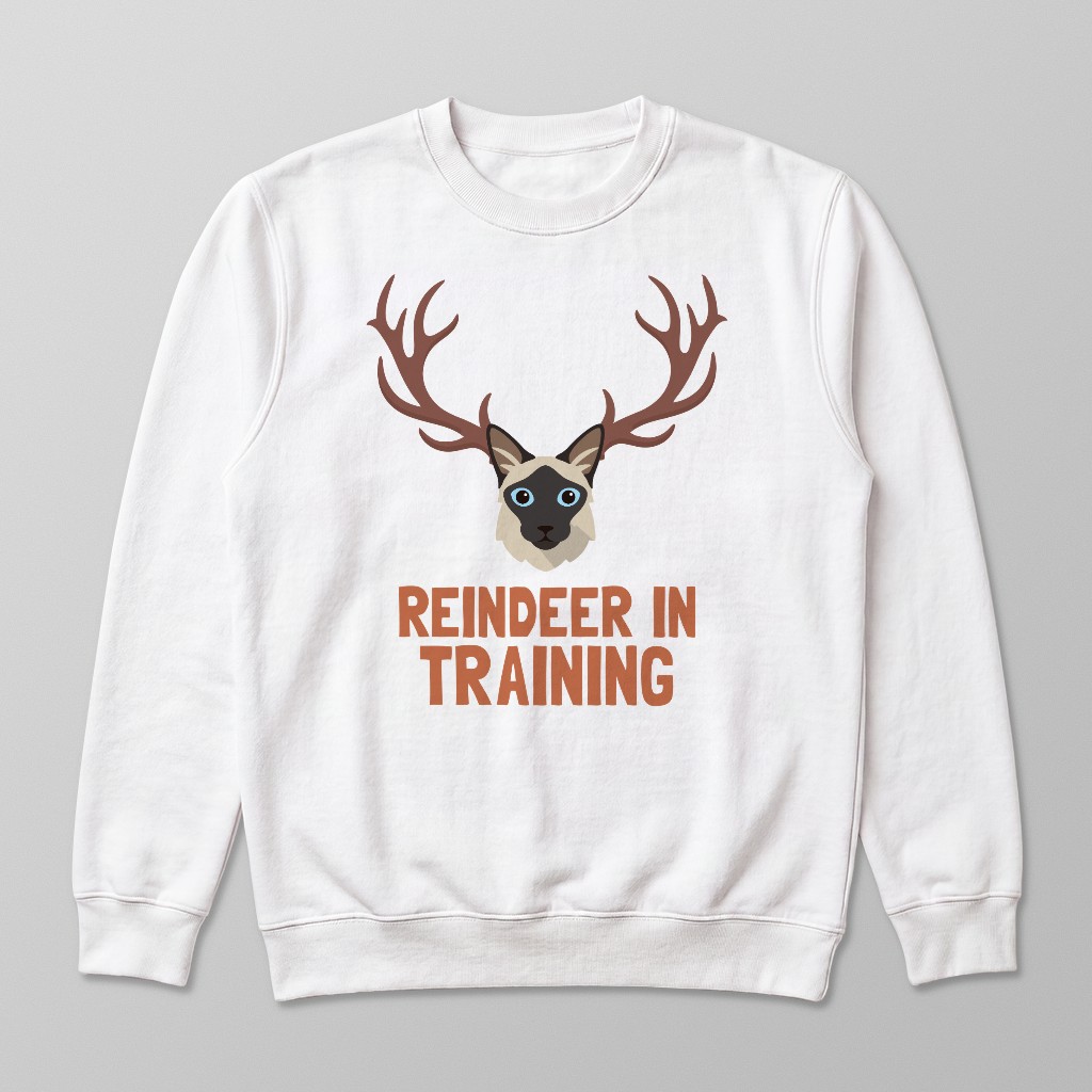 Reindeer In Training: Personalised {breedFullName} Sweatshirt