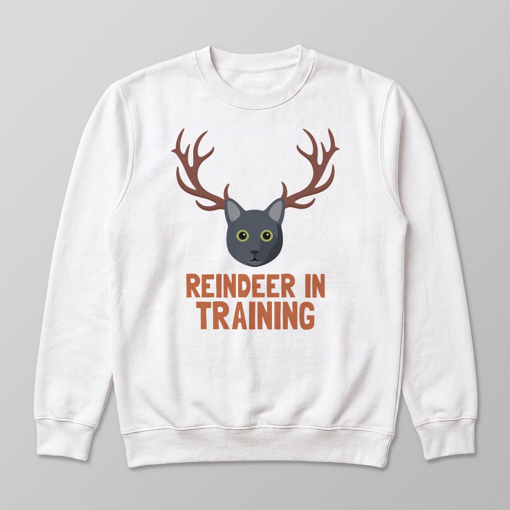 Reindeer In Training: Personalized {breedFullName} Sweatshirt