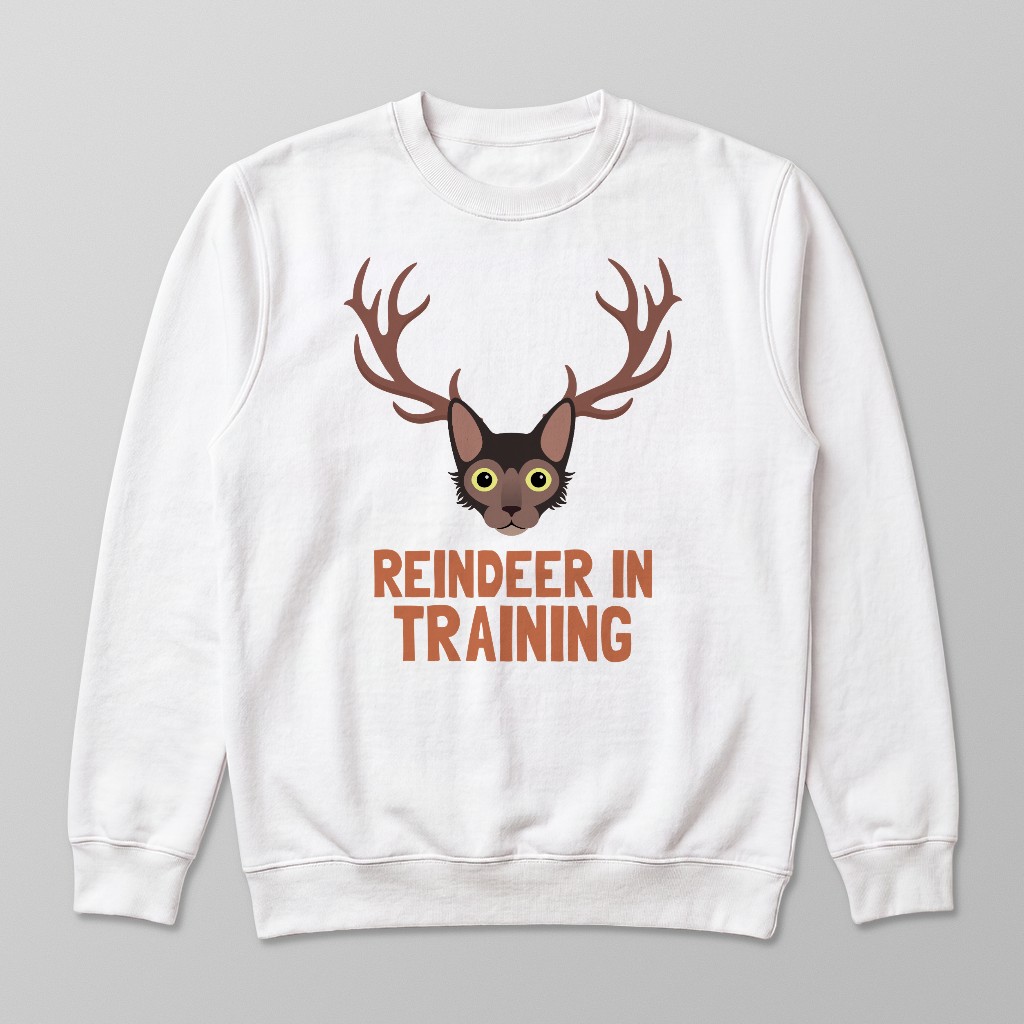Reindeer In Training: Personalised {breedFullName} Sweatshirt