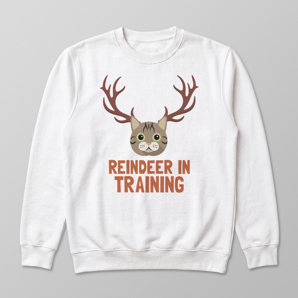 Reindeer In Training: Personalised {breedFullName} Sweatshirt