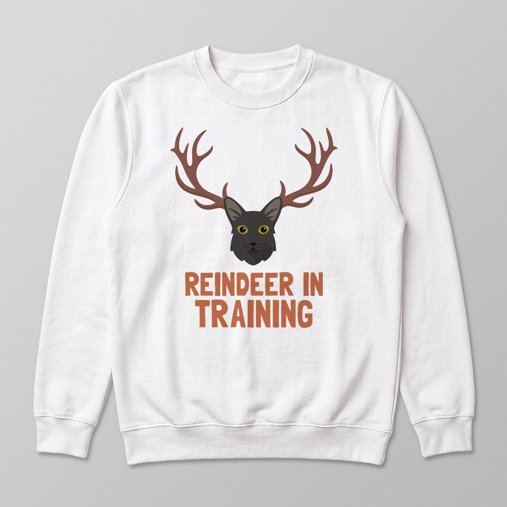 Reindeer In Training: Personalized {breedFullName} Sweatshirt