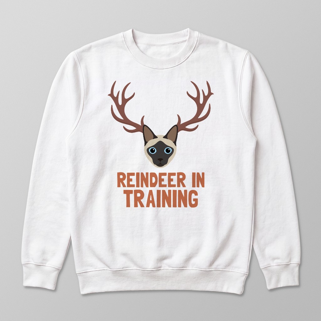 Reindeer In Training: Personalized {breedFullName} Sweatshirt