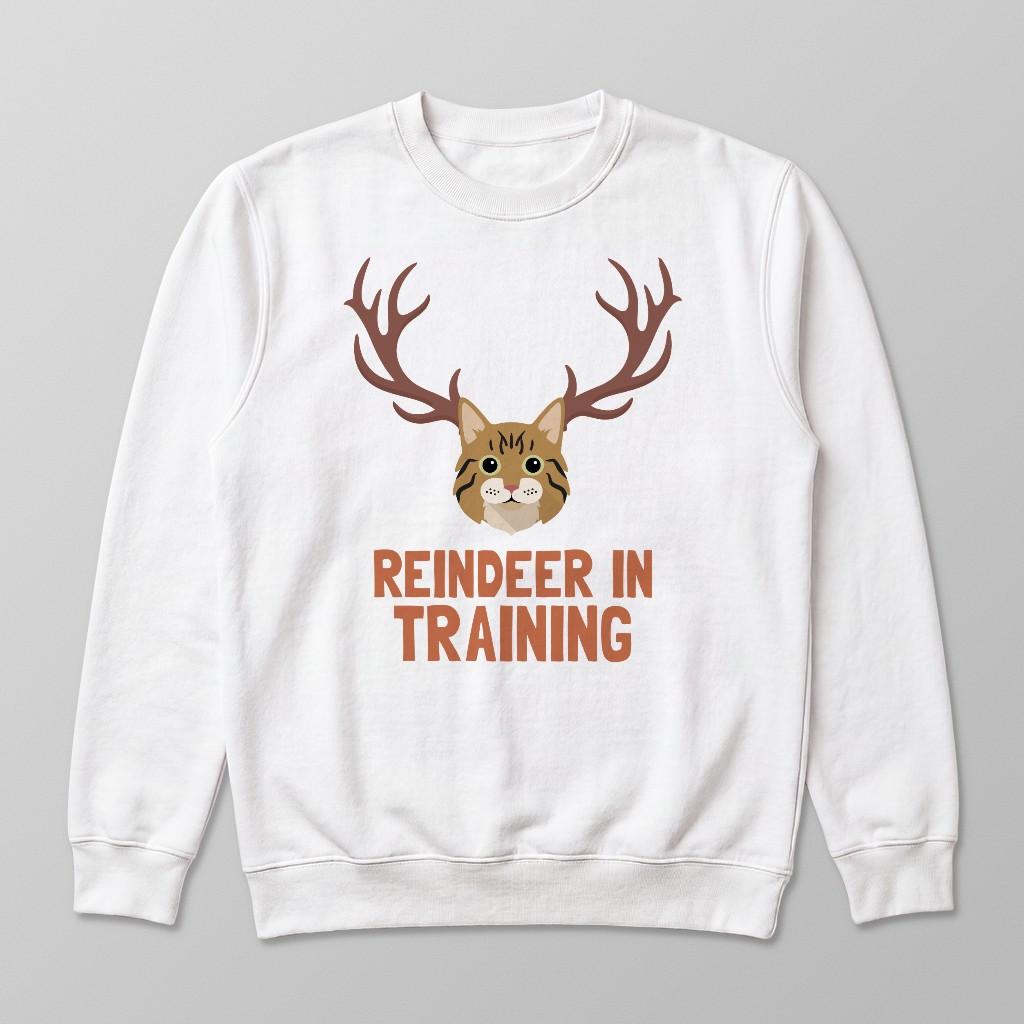 Reindeer In Training: Personalised {breedFullName} Sweatshirt