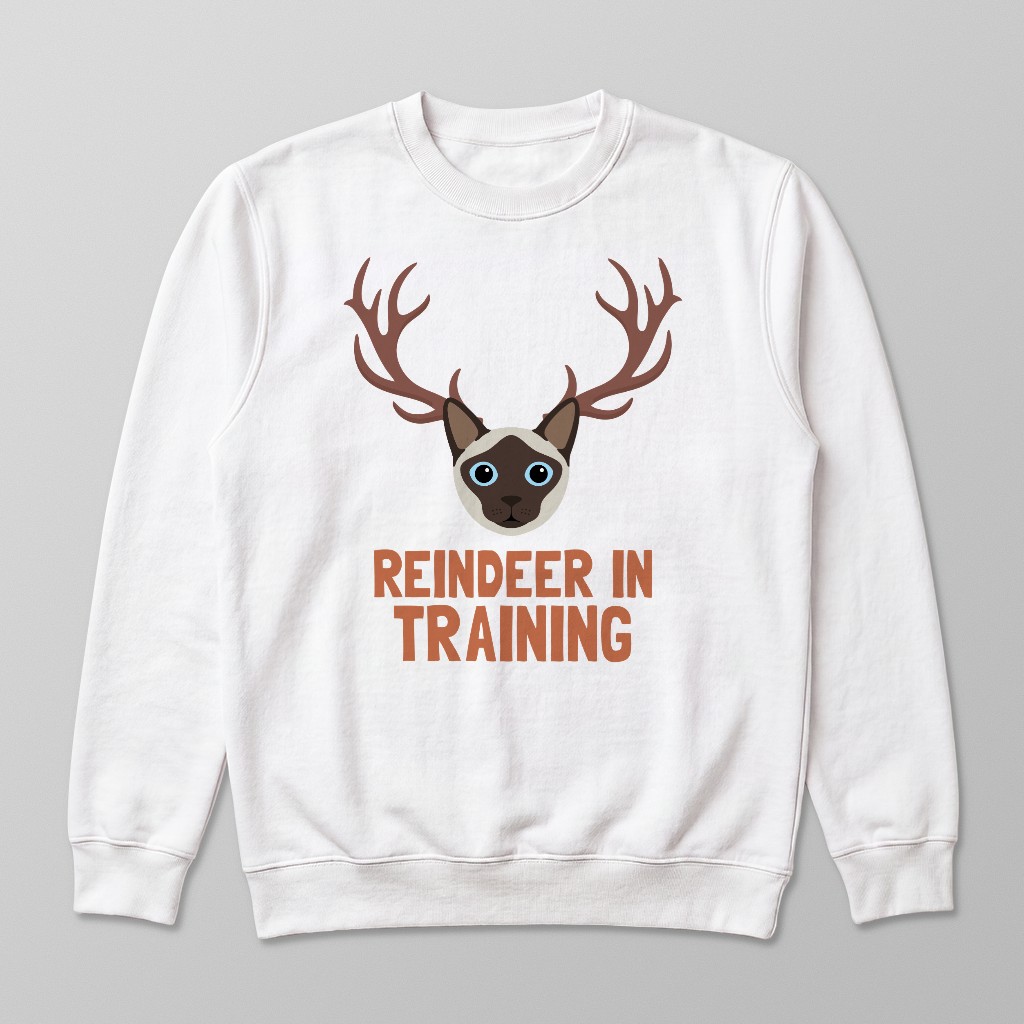 Reindeer In Training: Personalised {breedFullName} Sweatshirt