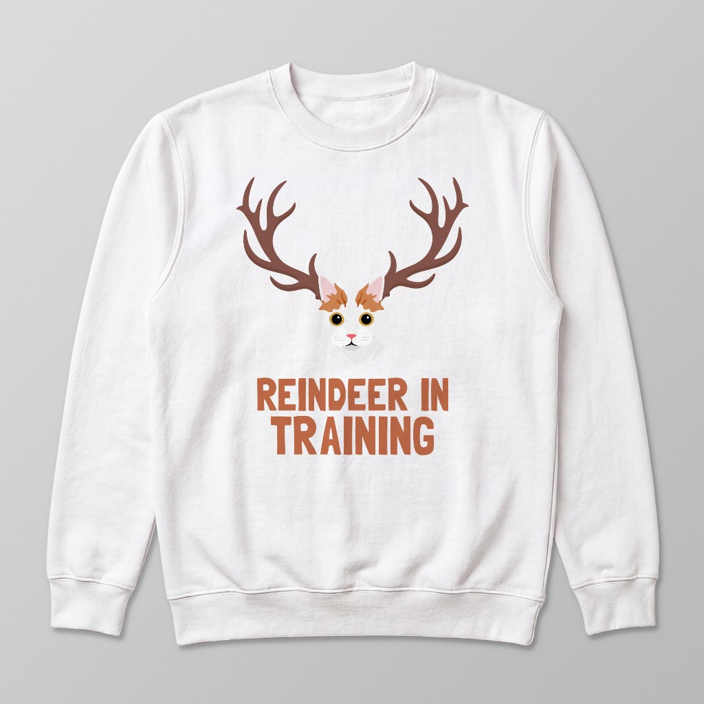 Reindeer In Training: Personalised {breedFullName} Sweatshirt