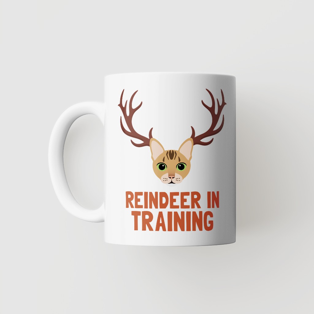 Reindeer In Training: Personalised {breedFullName} Mug