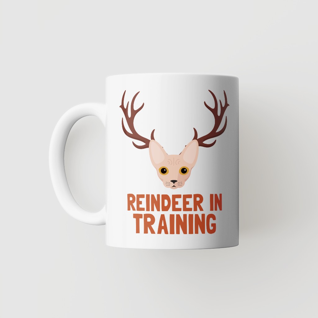 Reindeer In Training: Personalized {breedFullName} Mug