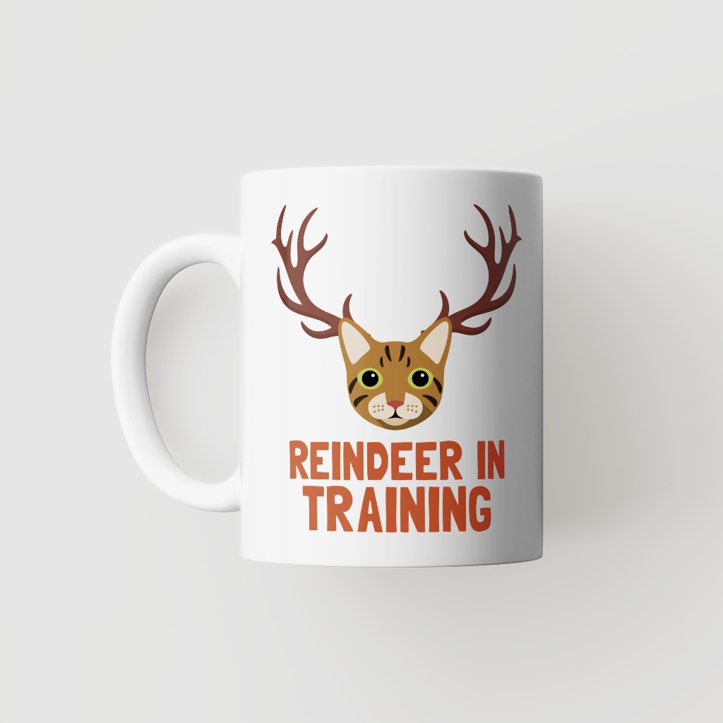 Reindeer In Training: Personalised {breedFullName} Mug