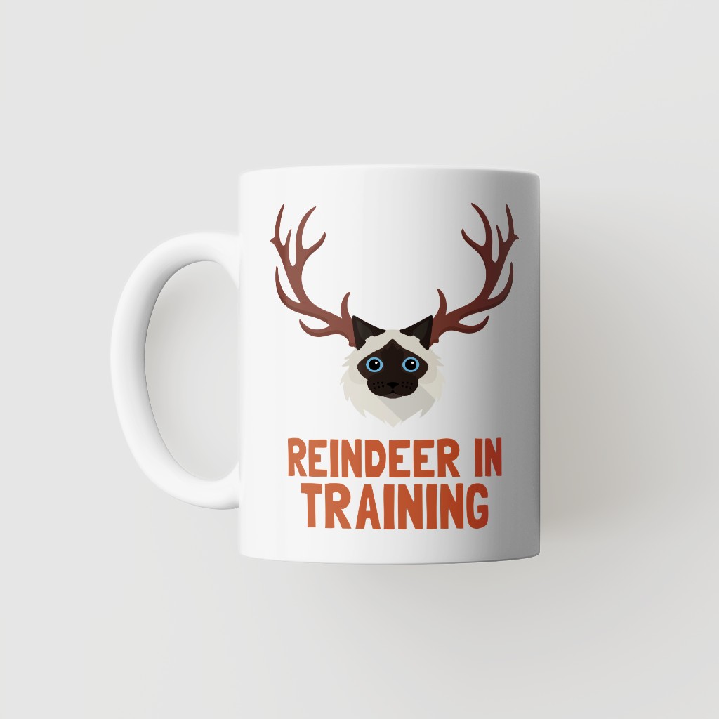 Reindeer In Training: Personalised {breedFullName} Mug
