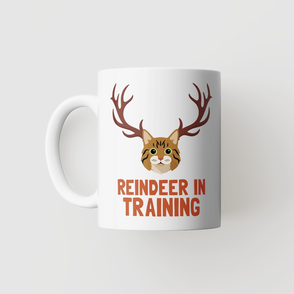 Reindeer In Training: Personalised {breedFullName} Mug