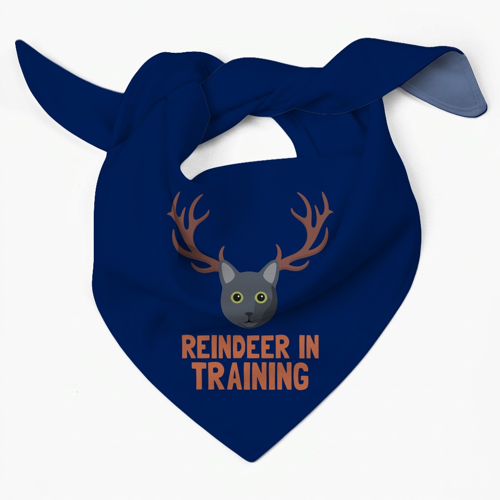 Reindeer In Training: Personalized {breedFullName} Bandana