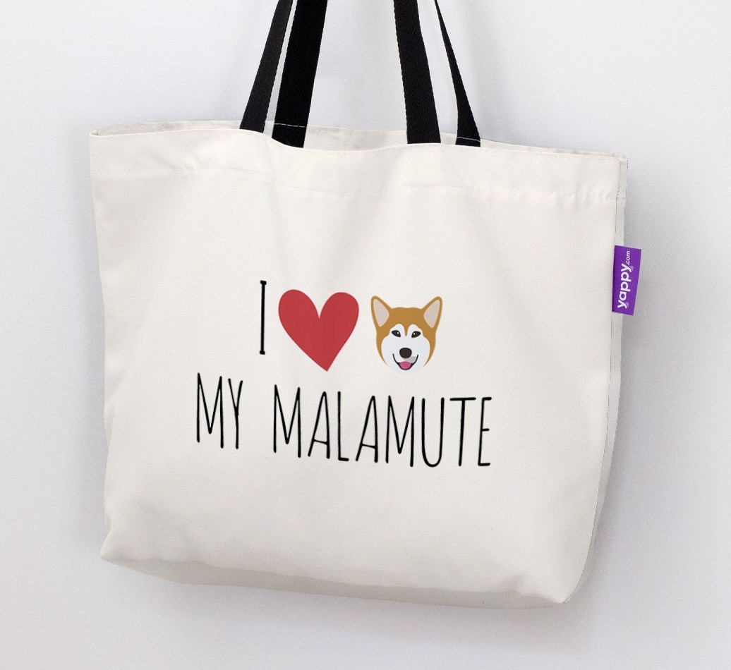 'I love my {breedCommonName}' Canvas Bag