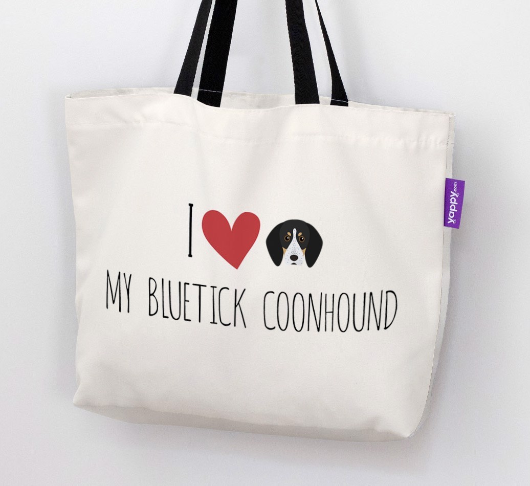 I Love My {breedShortName}: Personalized Canvas Bag