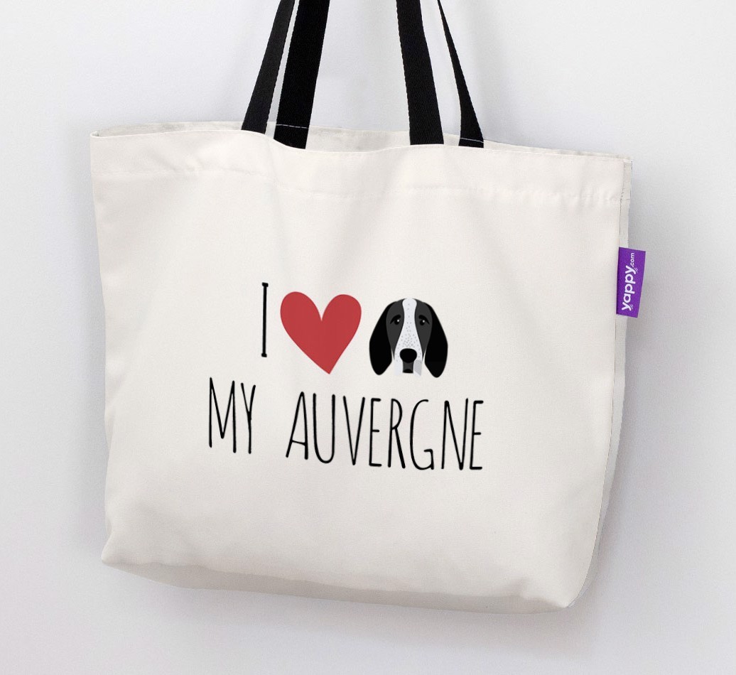 I Love My {breedShortName}: Personalized Canvas Bag
