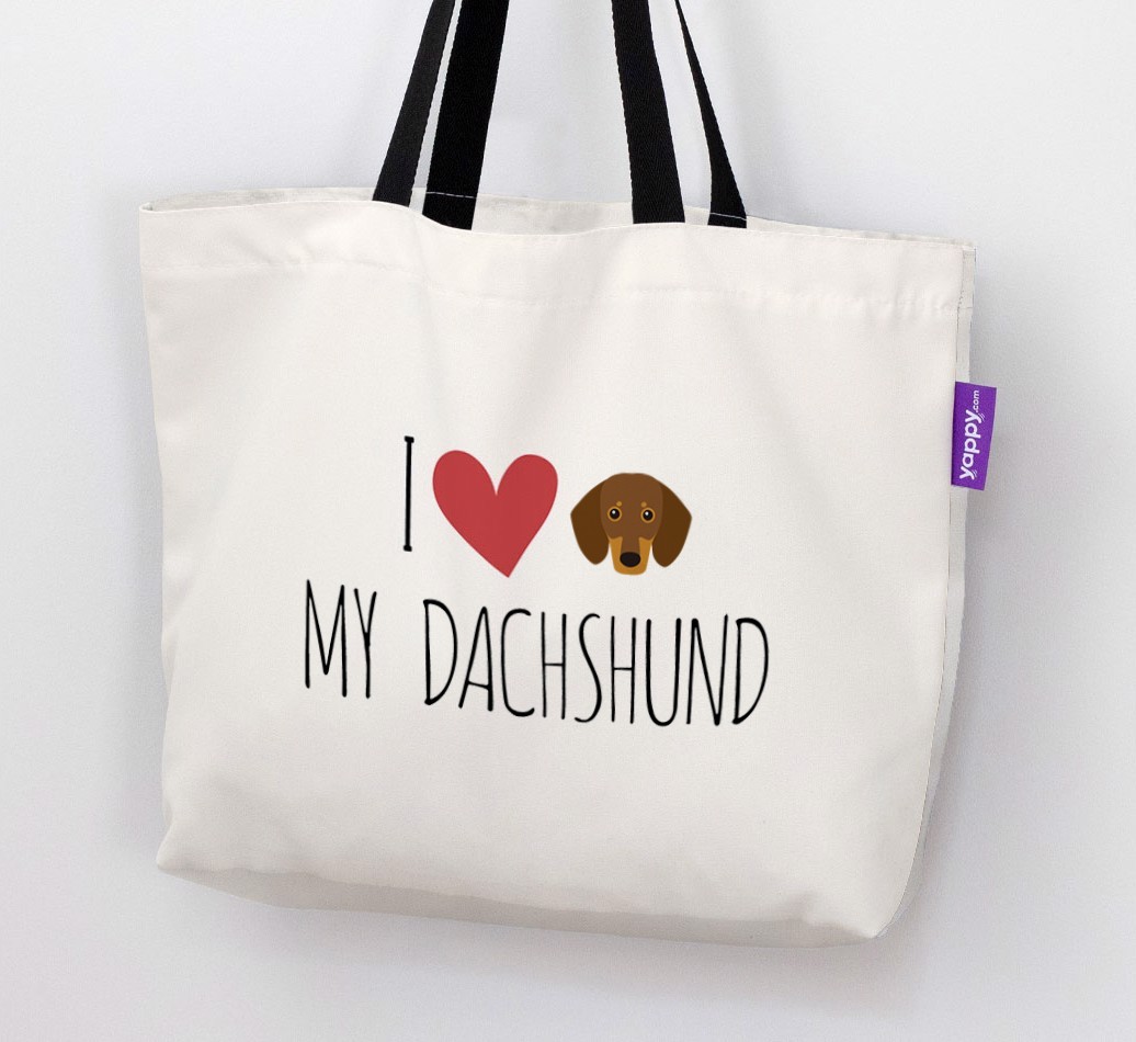 'I love my {breedCommonName}' Canvas Bag