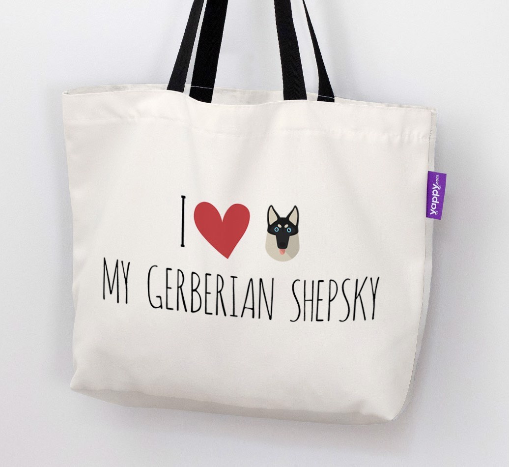 'I love my {breedCommonName}' Canvas Bag