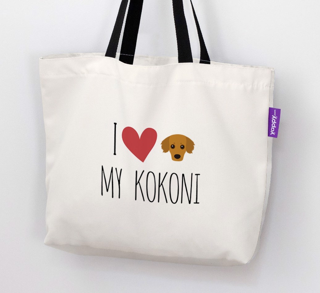 'I love my {breedCommonName}' Canvas Bag
