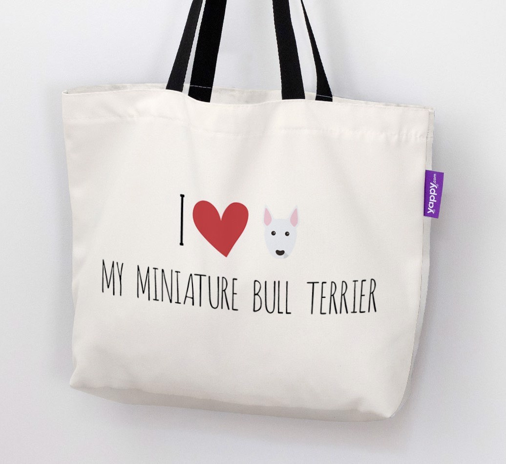I Love My {breedShortName}: Personalized Canvas Bag