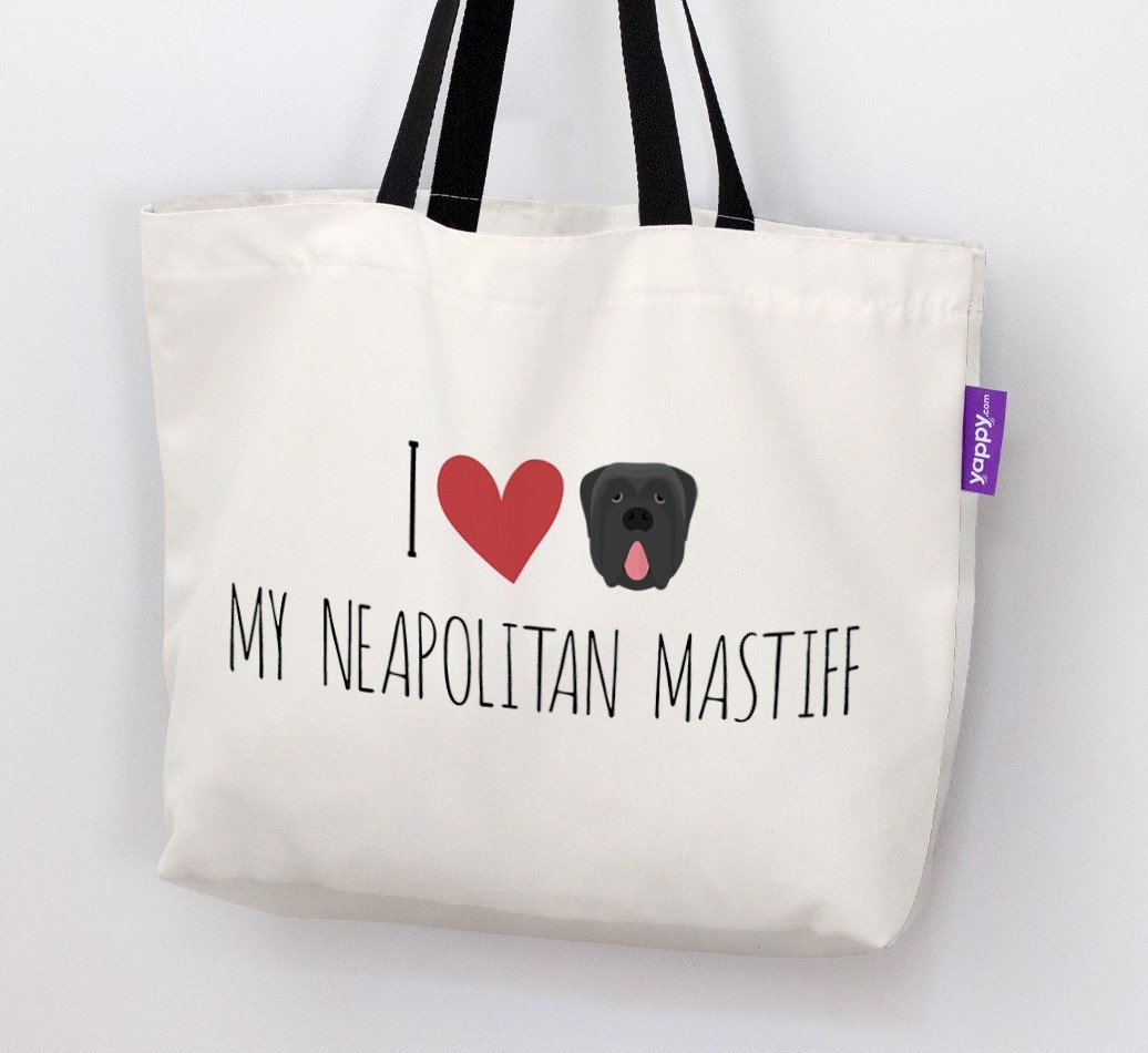 I Love My {breedShortName}: Personalized Canvas Bag