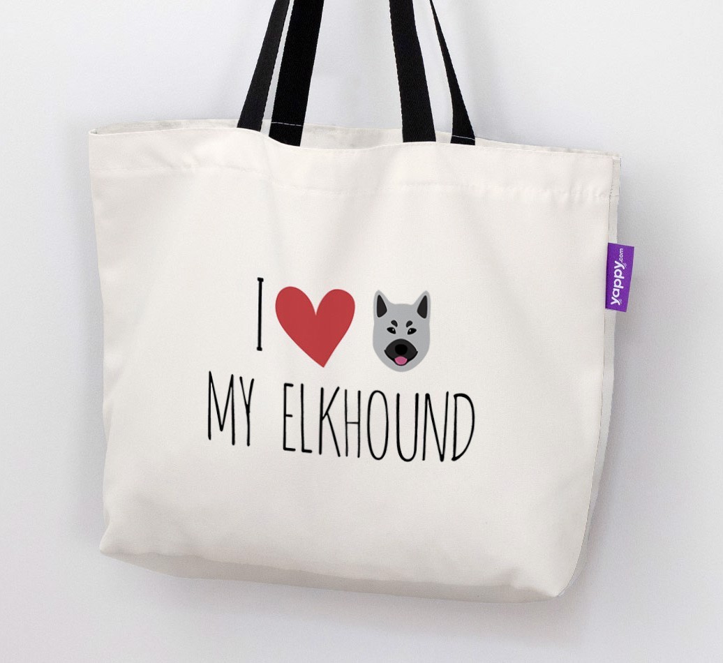 I Love My {breedShortName}: Personalized Canvas Bag