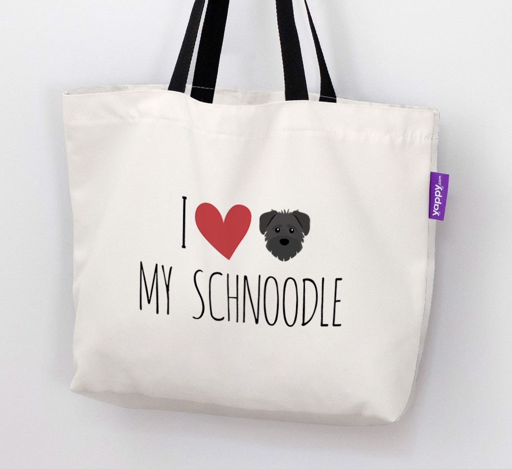 I Love My {breedShortName}: Personalized Canvas Bag
