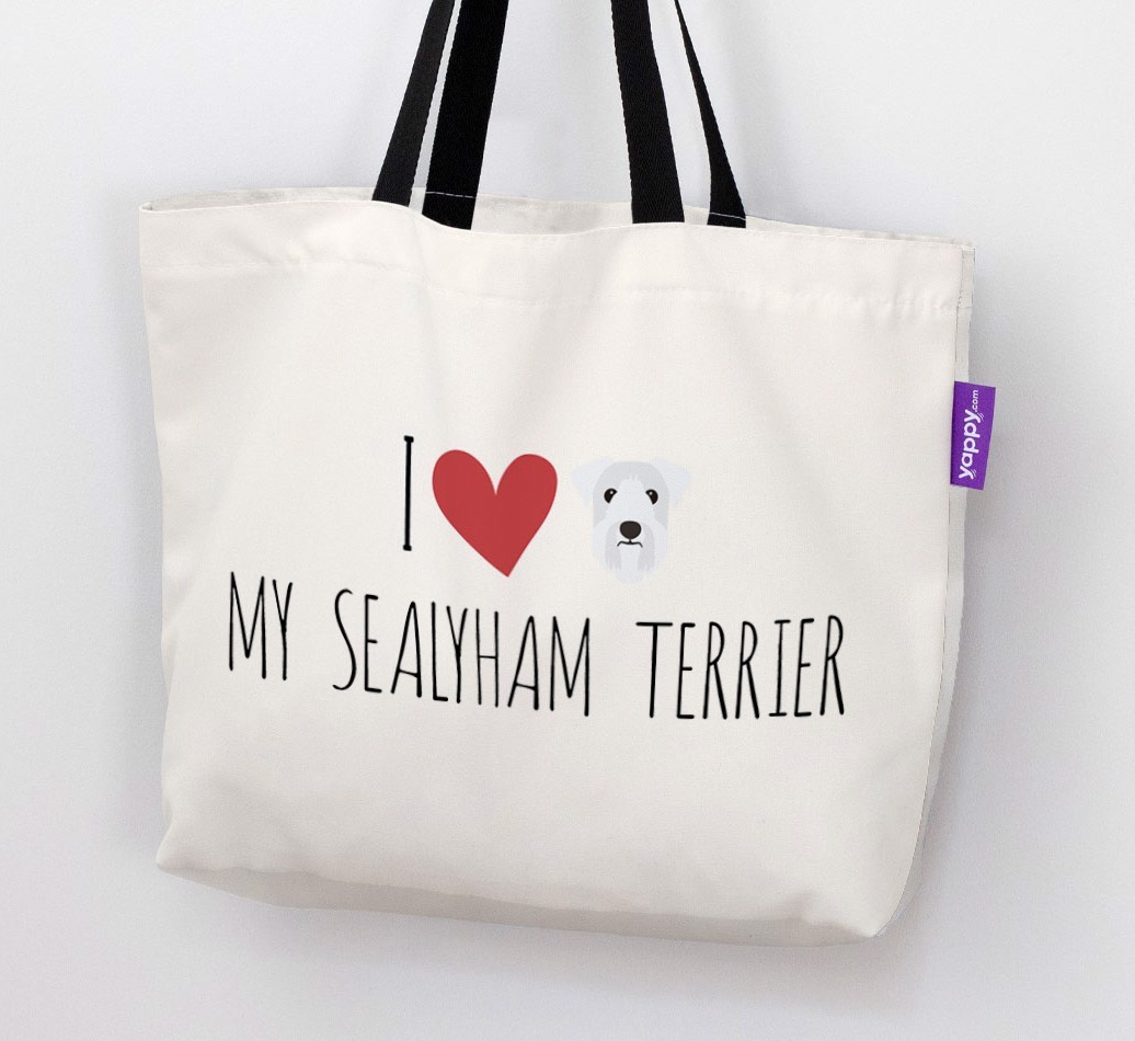 I Love My {breedShortName}: Personalized Canvas Bag