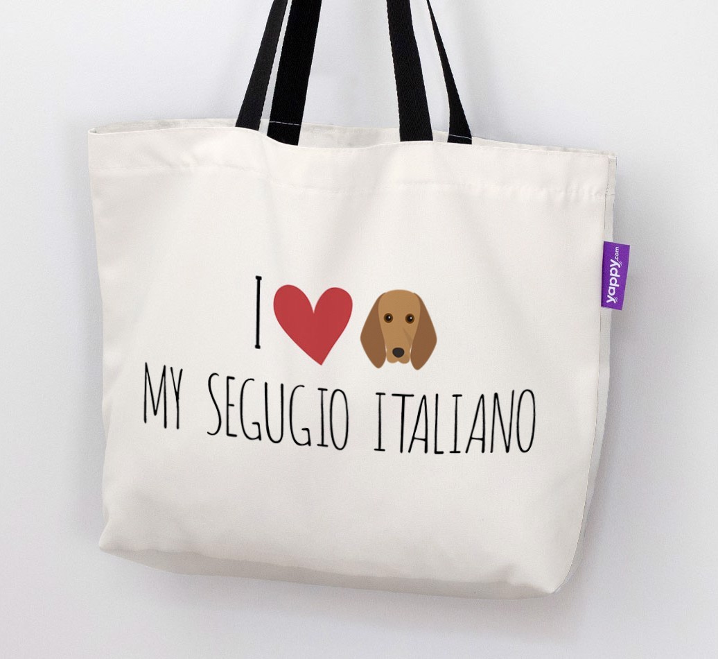'I love my {breedCommonName}' Canvas Bag