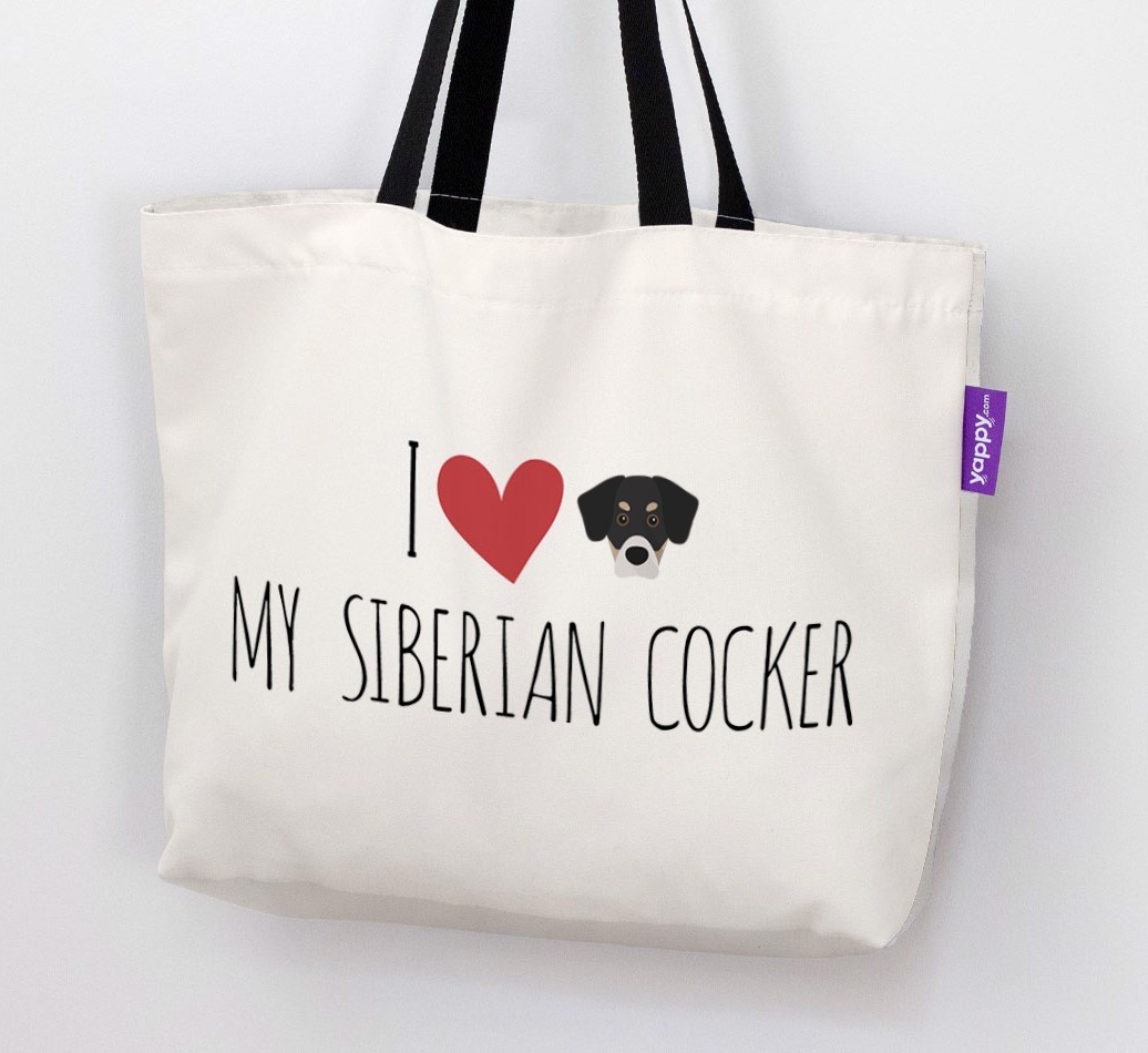 'I love my {breedCommonName}' Canvas Bag