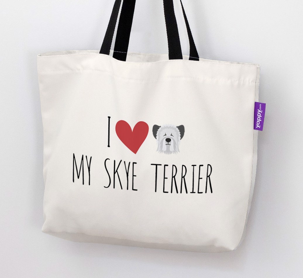 I Love My {breedShortName}: Personalized Canvas Bag