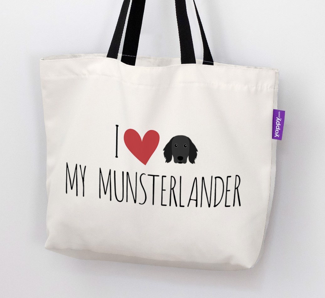 I Love My {breedShortName}: Personalized Canvas Bag