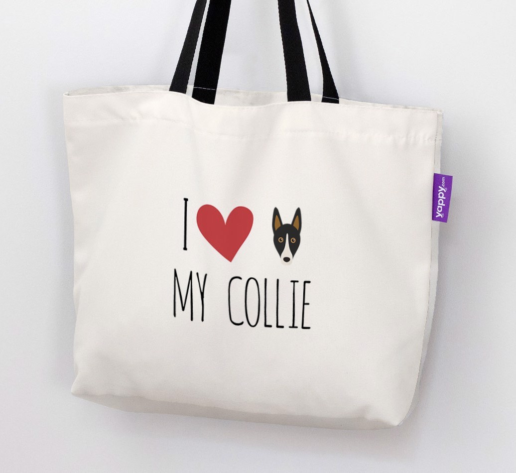 I Love My {breedShortName}: Personalized Canvas Bag