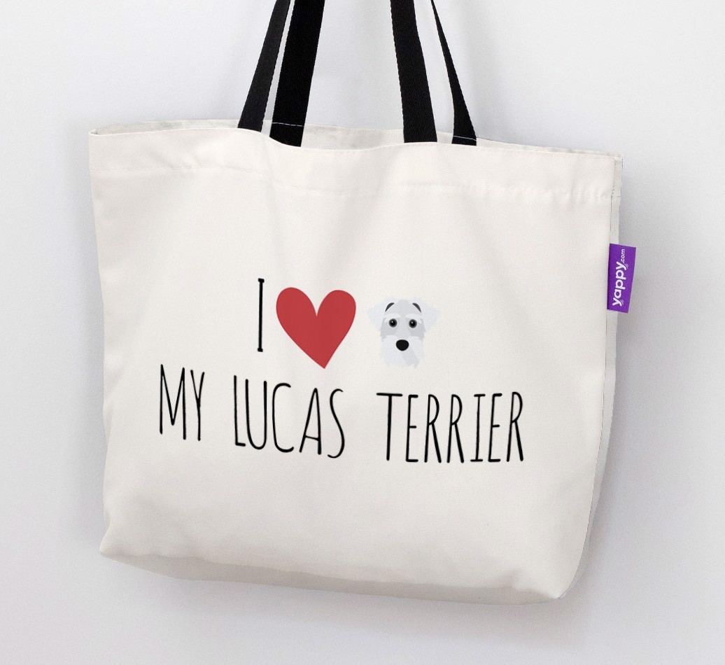 I Love My {breedShortName}: Personalized Canvas Bag