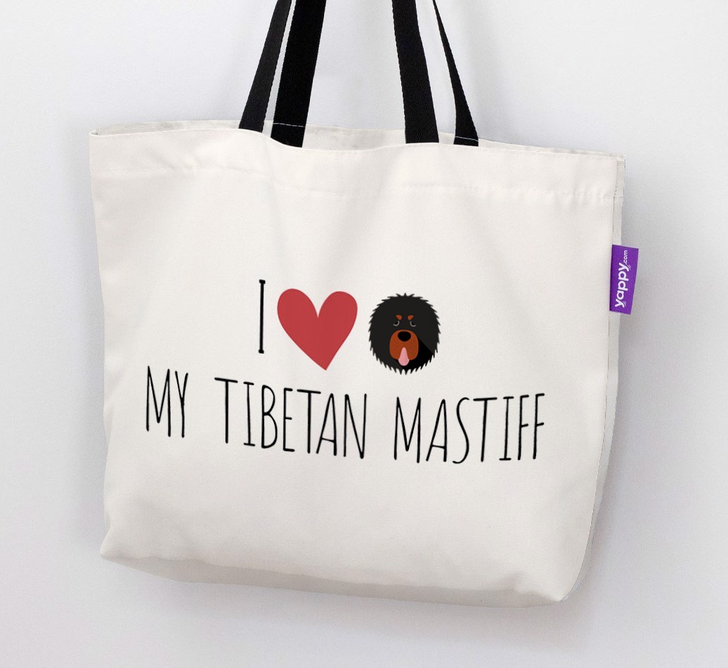 'I love my {breedCommonName}' Canvas Bag