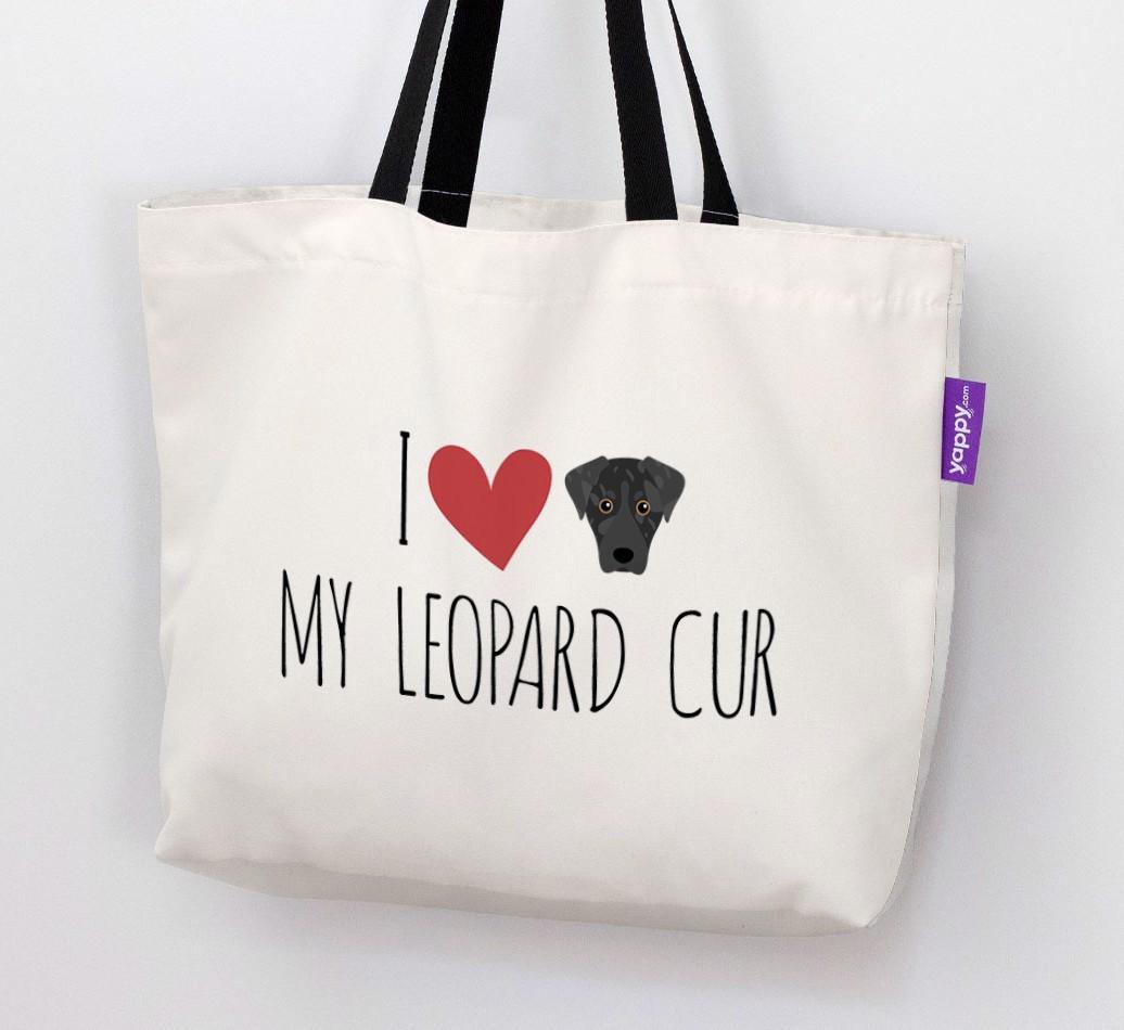 I Love My {breedShortName}: Personalized Canvas Bag