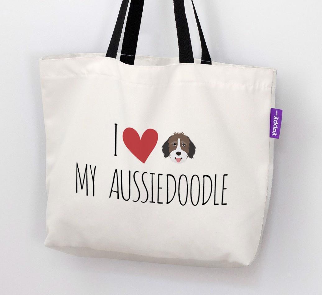 I Love My {breedShortName}: Personalized Canvas Bag