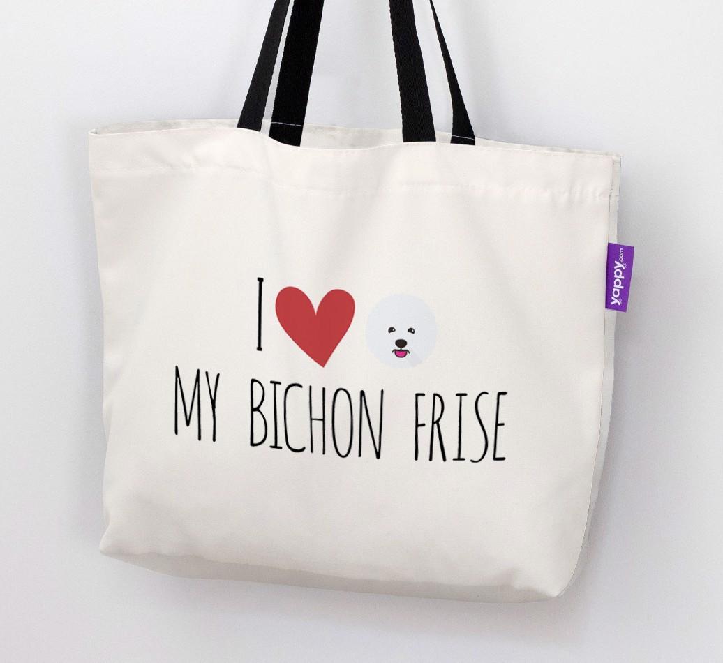 I Love My {breedShortName}: Personalized Canvas Bag