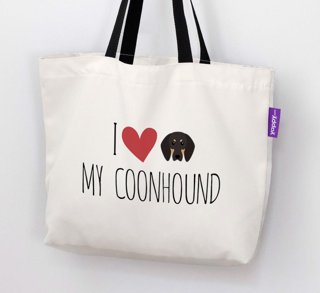 I Love My {breedShortName}: Personalized Canvas Bag