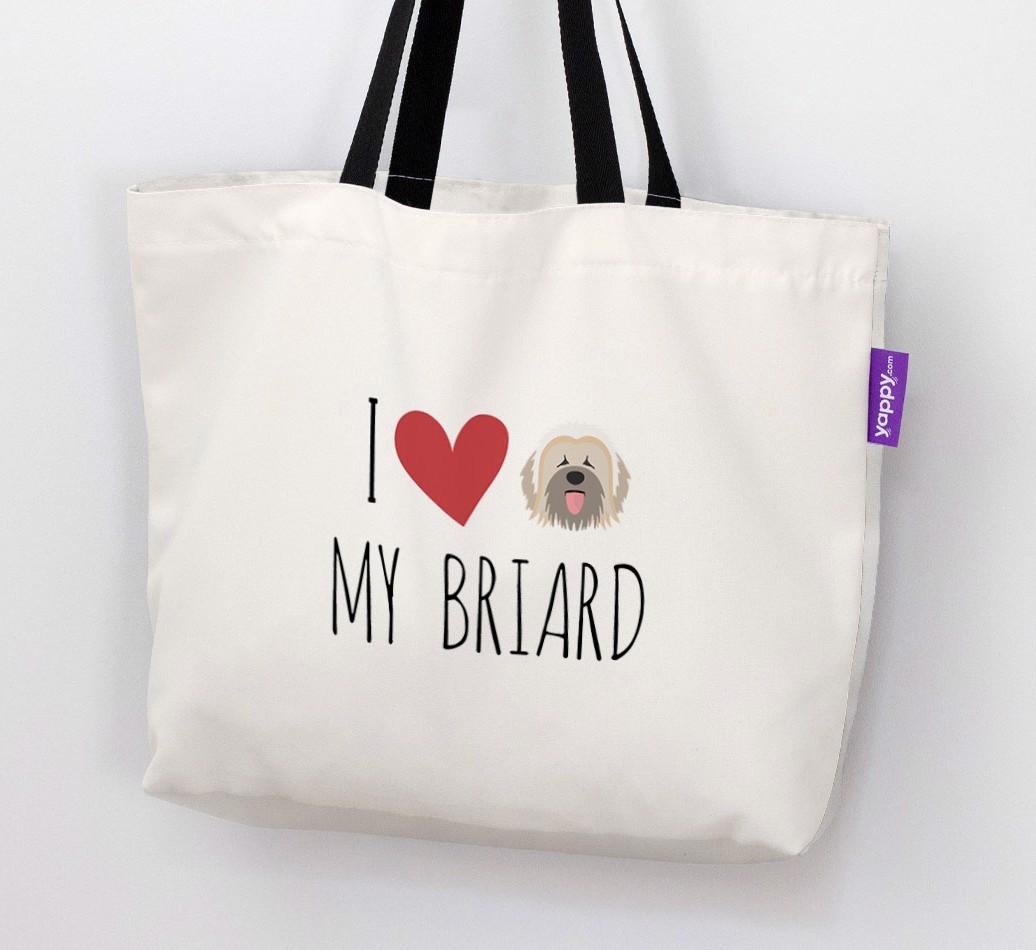I Love My {breedShortName}: Personalized Canvas Bag