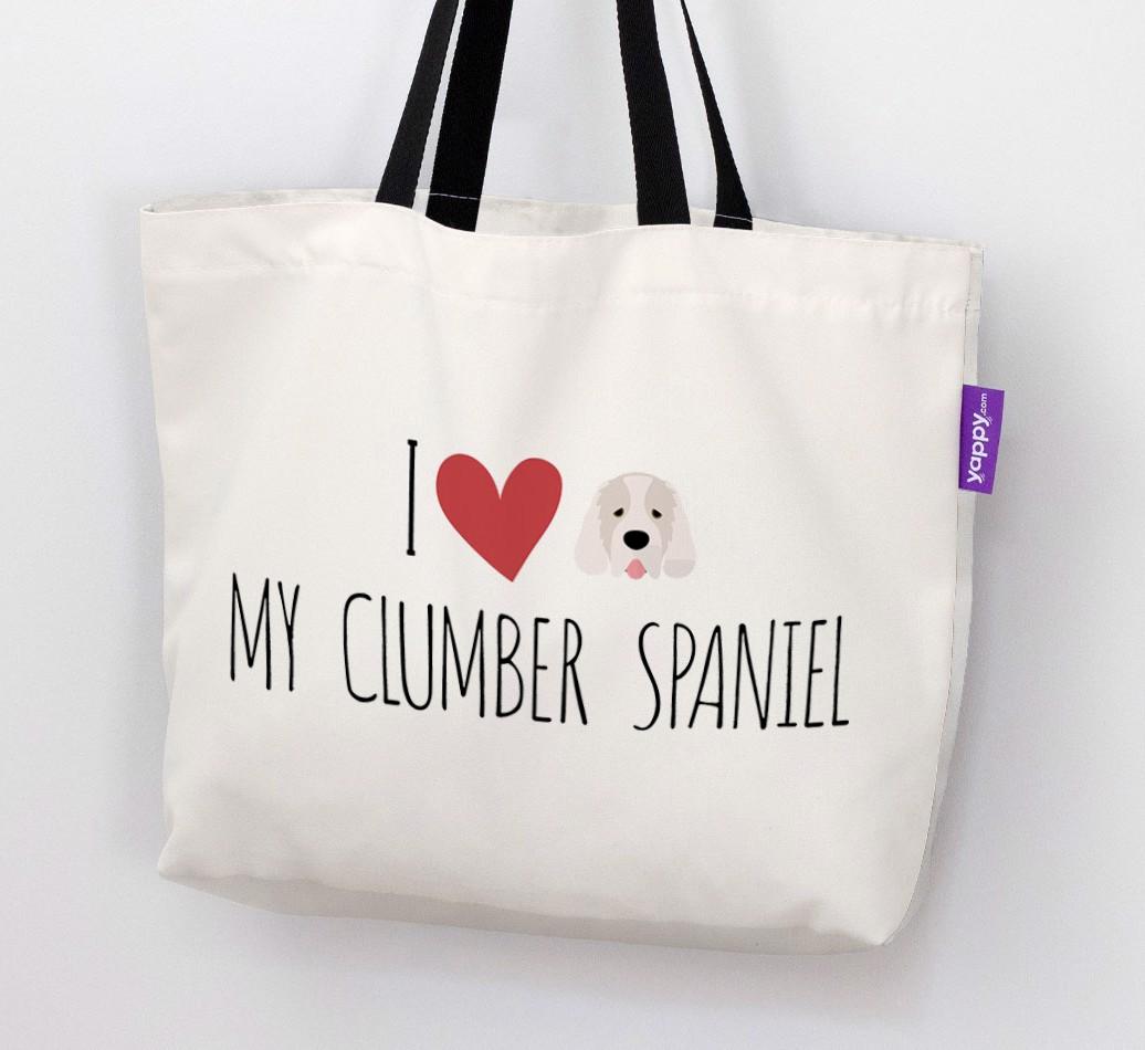 I Love My {breedShortName}: Personalized Canvas Bag